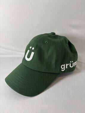 Grüns Brand Forest Green Dad Cap Hat One Size Fits Most Minimalist Logo